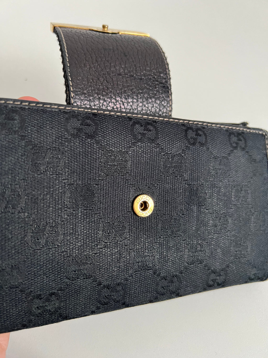 Gucci GG Monogram Calfskin Continental Wallet