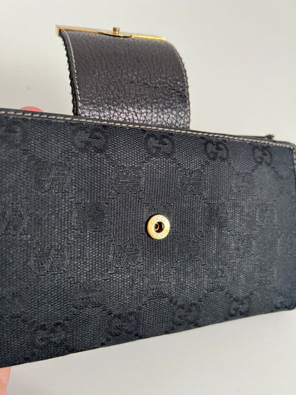 Gucci GG Monogram Calfskin Continental Wallet