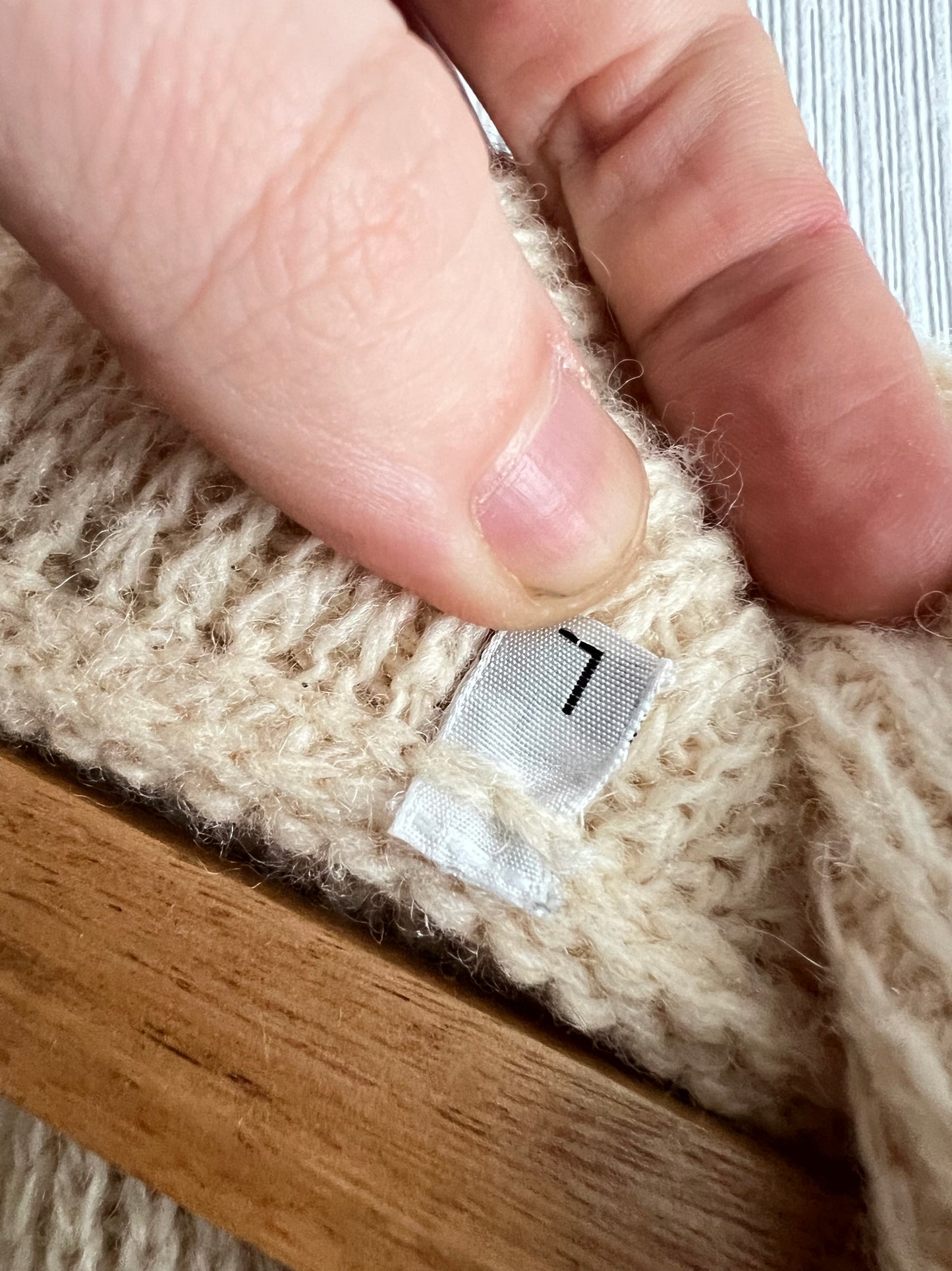 Stone Island Wool Beige Zip Sweater