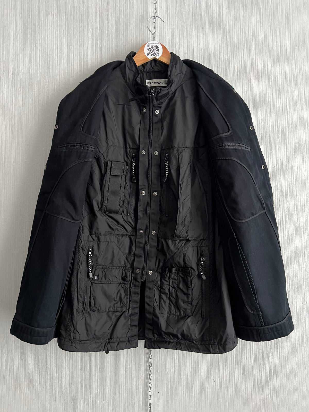Issey Miyake AW2000 Issey Miyake Futuristic Ballistic Nylon X-ray Cargo Jacket — product photo