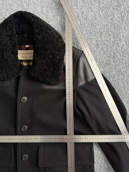 Burberry Black Wool Muswell Jacket