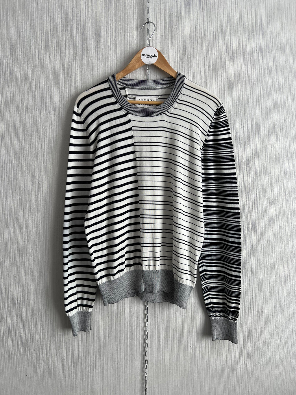 Maison Margiela Reconstructed Striped Sweater