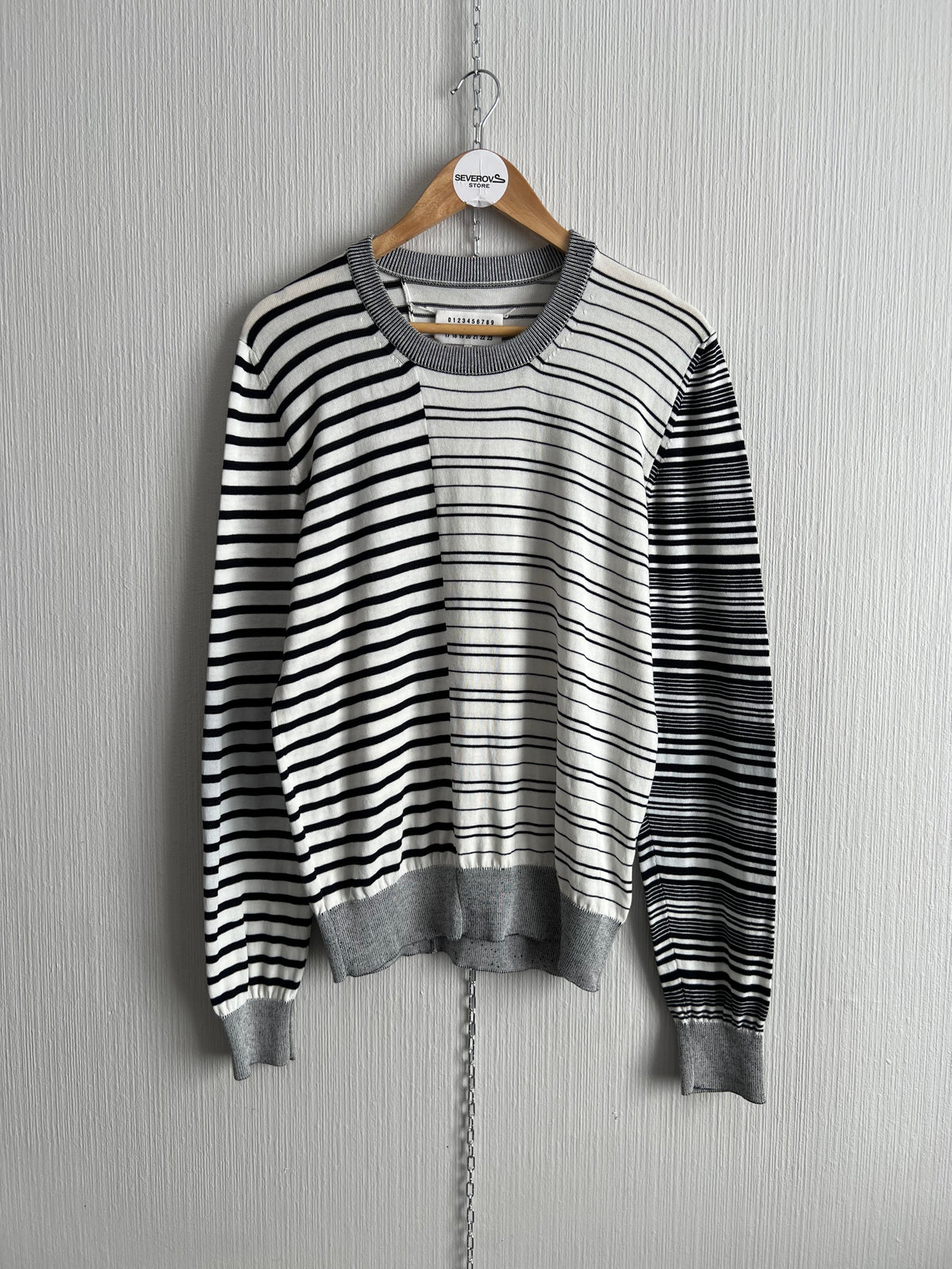 Maison Margiela Reconstructed Striped Sweater
