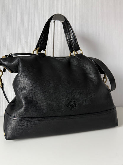 Mulberry Effie Tote Bag in Black Leather