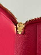 Prada Saffiano Leather Perforated Large Wallet