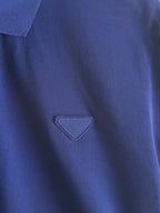 Prada Logo Blue Polo T-shirt