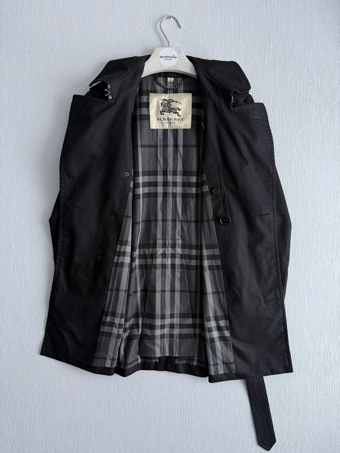 Burberry Britton Black Short Trench Coat