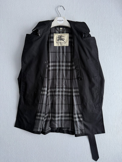 Burberry Britton Black Short Trench Coat
