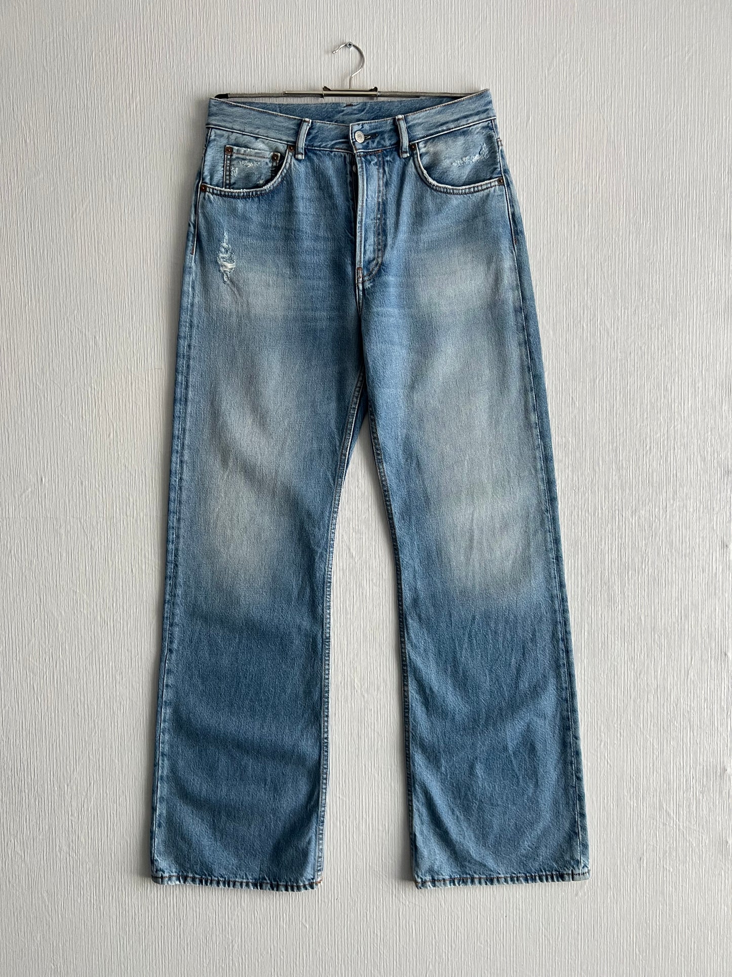 Acne Studios 2021F Light Blue Vintage Mens Denim Pants
