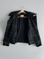 191 Ralph Lauren Denim & Supply Tartan Plaid Wool blend Pea Coat