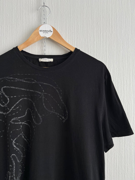 Versace Collection Mens Black Cotton T-shirt