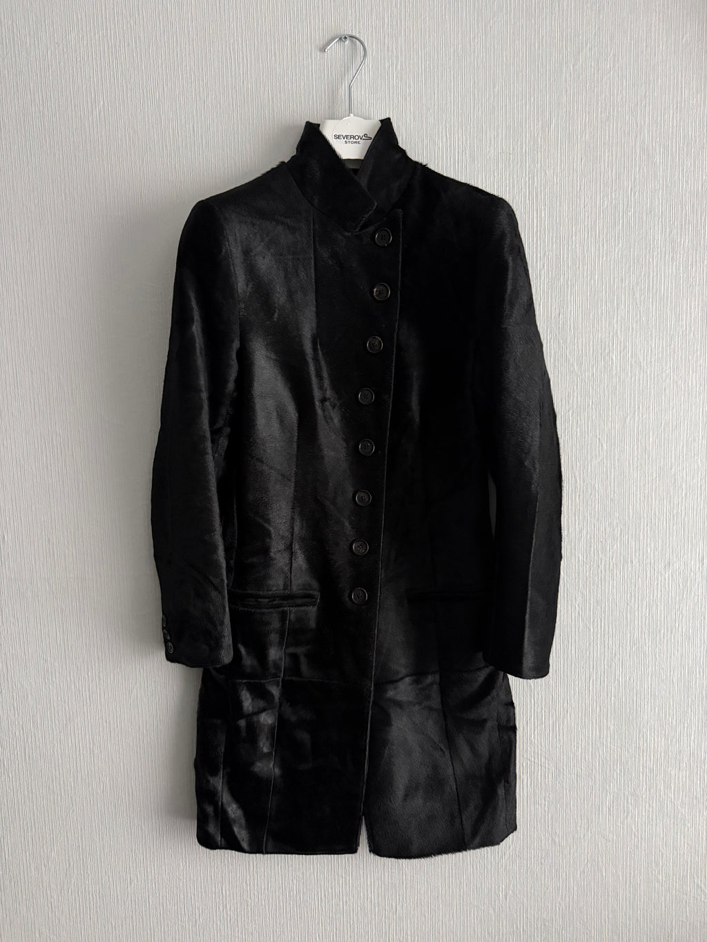 Ann Demeulemeester F/W 2004 Runway Sample Ponyhair Coat