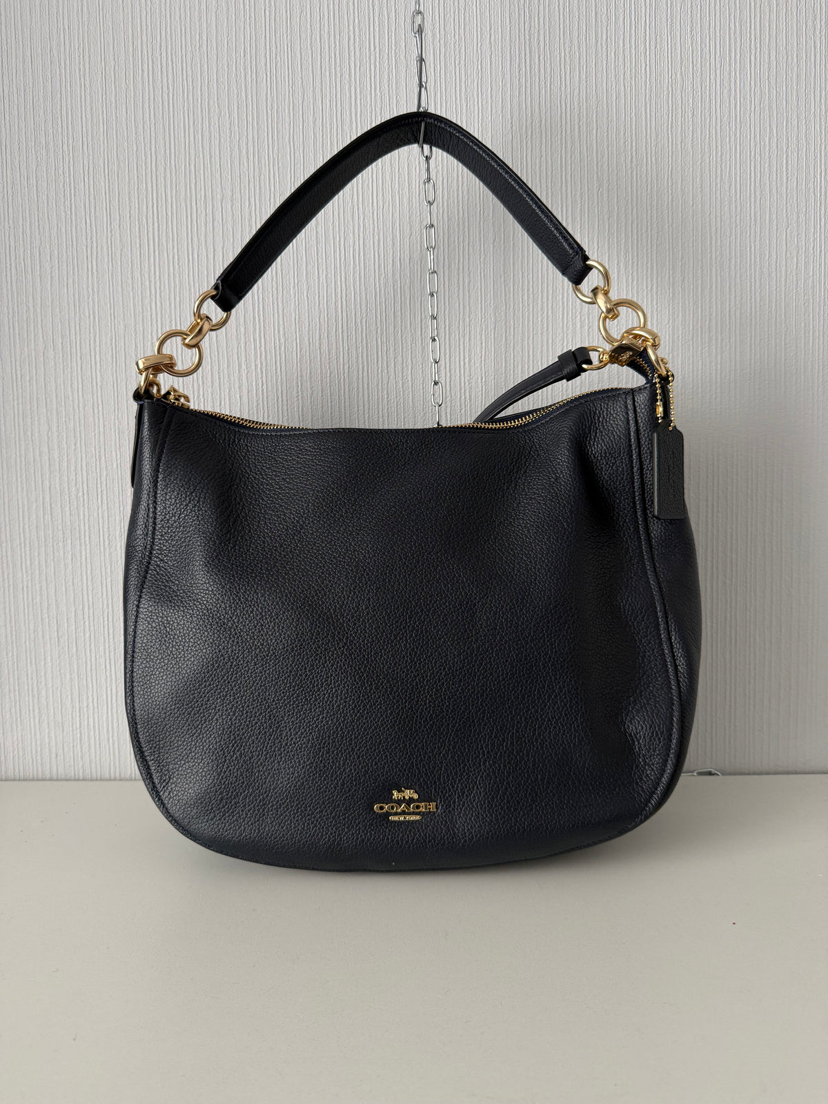 Coach Chelsea Pebble Leather Hobo Shoulder Bag