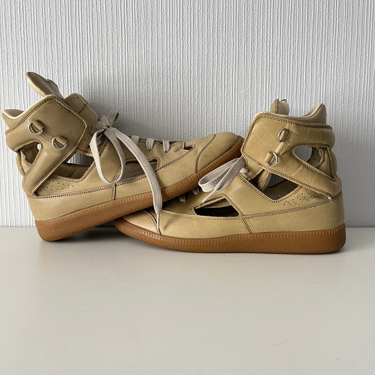 Maison Martin Margiela Replica Hi-Top Cutout Trainers