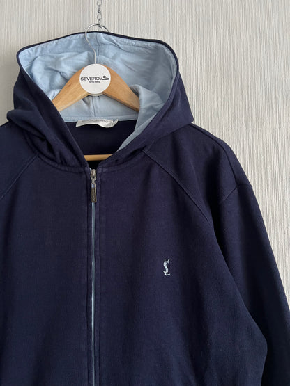 Yves Saint Laurent Vintage Navy Cotton Hoodie