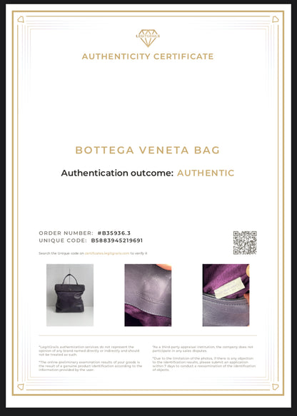 Bottega Veneta Purple Intrecciato Leather Tina Top Handle Bag