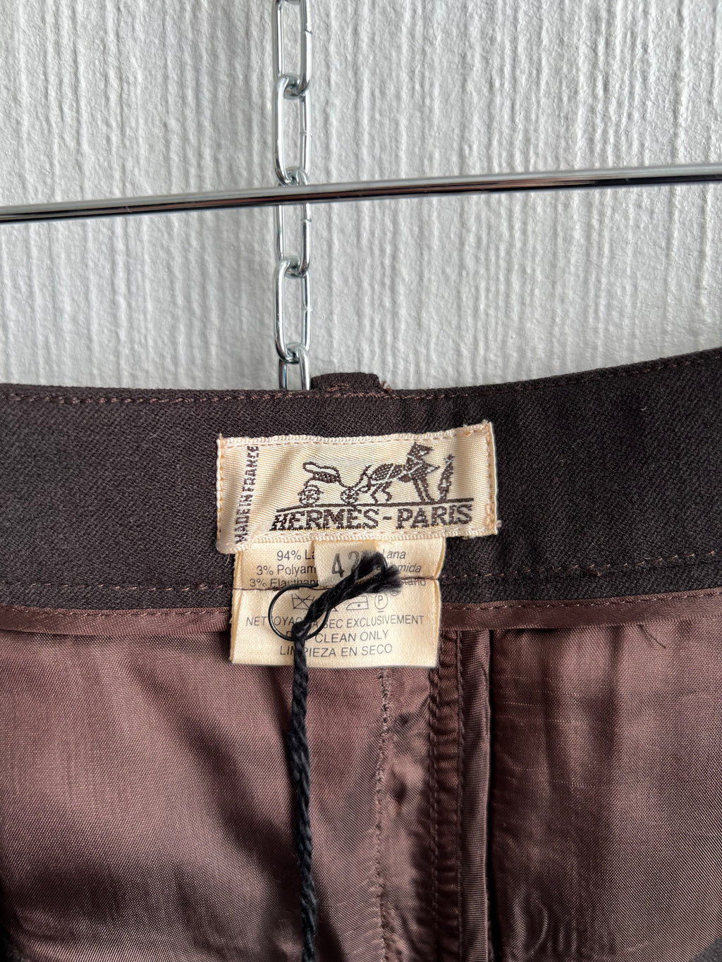 Hermes by Maison Margiela H Button Wool Skirt