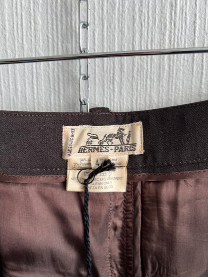 Hermes by Maison Margiela H Button Wool Skirt