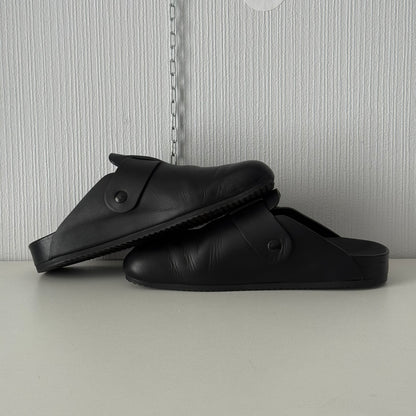 Balenciaga Sunday Black Leather Mules
