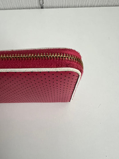 Prada Saffiano Leather Perforated Large Wallet