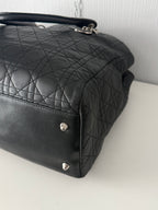 Christian Dior Lady Dior Soft Shopping Tote Cannage Quilt Lambskin Large