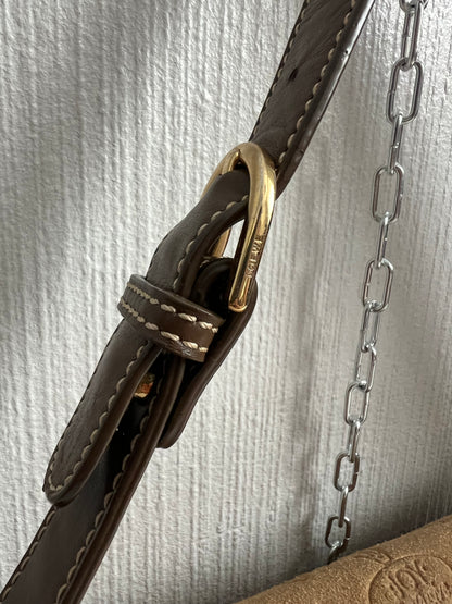 Loewe 160th Anniversary Suede Shoulder Bag