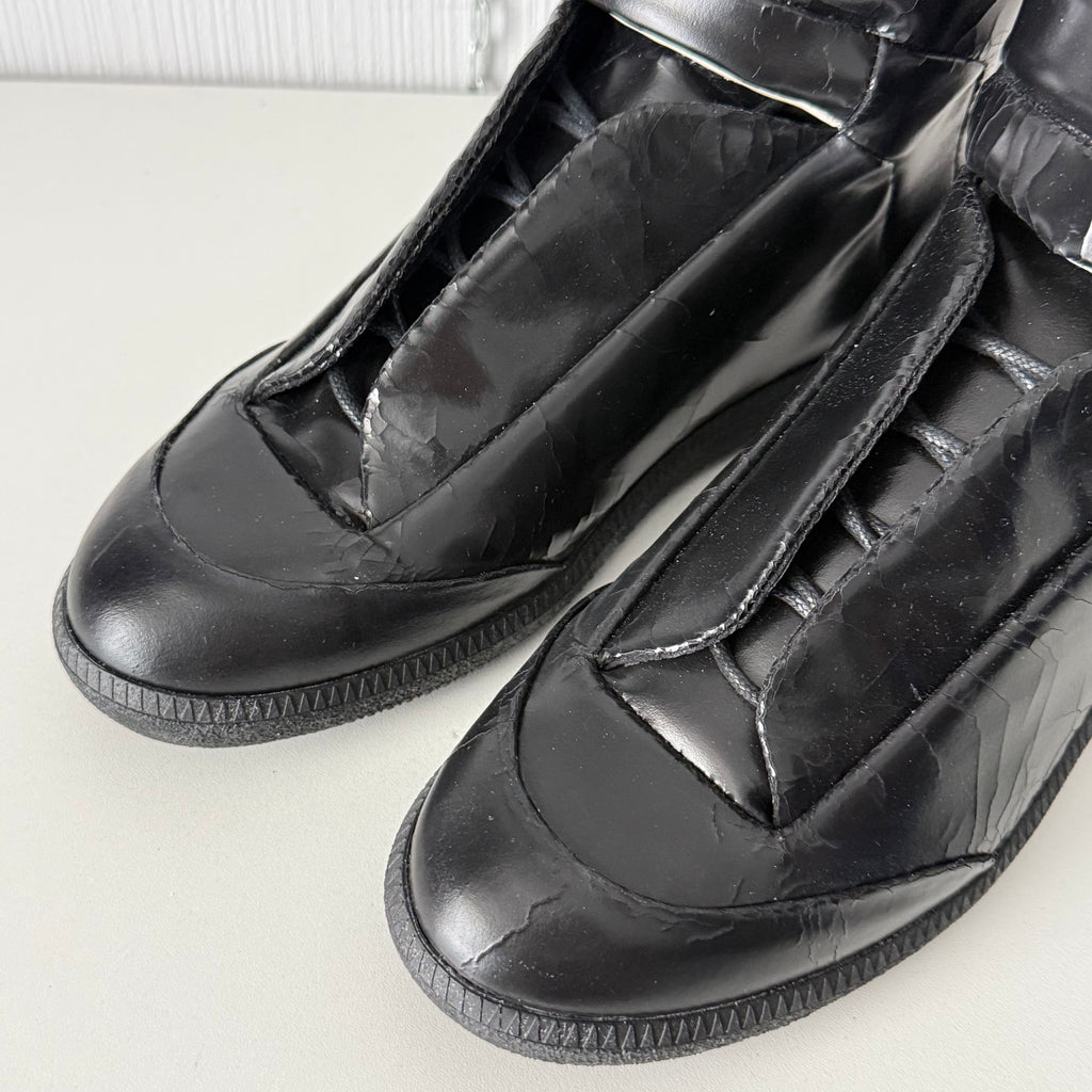 Maison Margiela Future High Top Cracked Sneakers