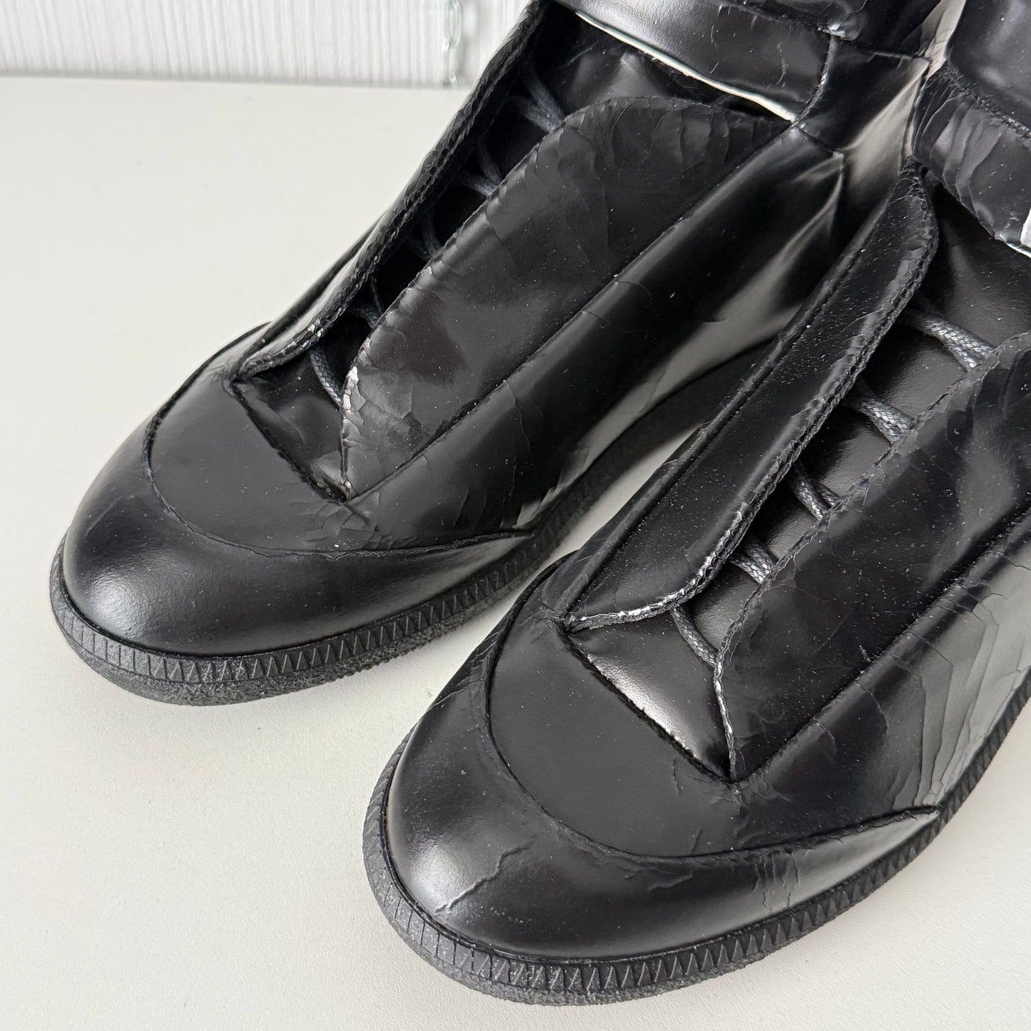 Maison Margiela Future High Top Cracked Sneakers