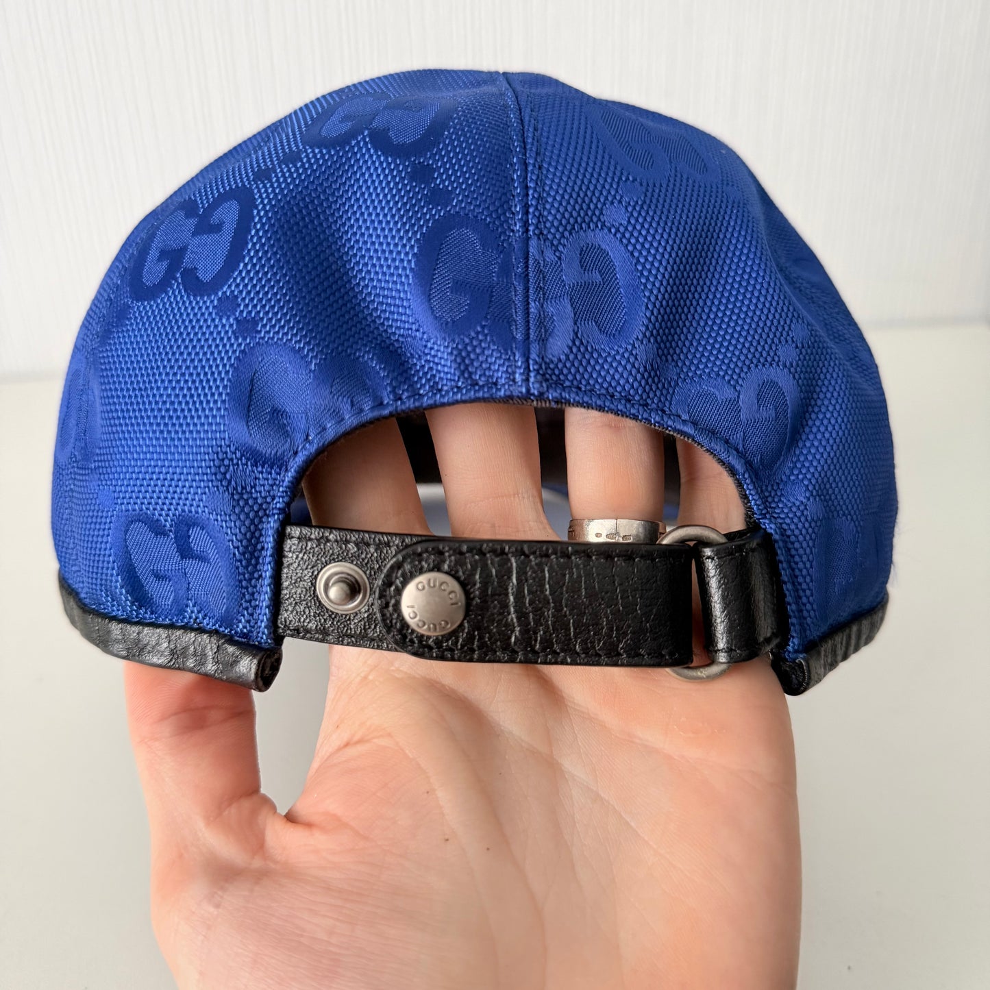 Gucci Off The Grid GG Supreme Baseball Blue Hat