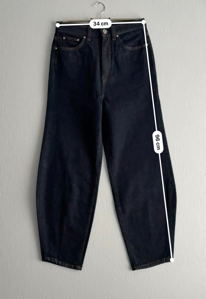 Toteme Barrel-leg Raw Denim Jeans
