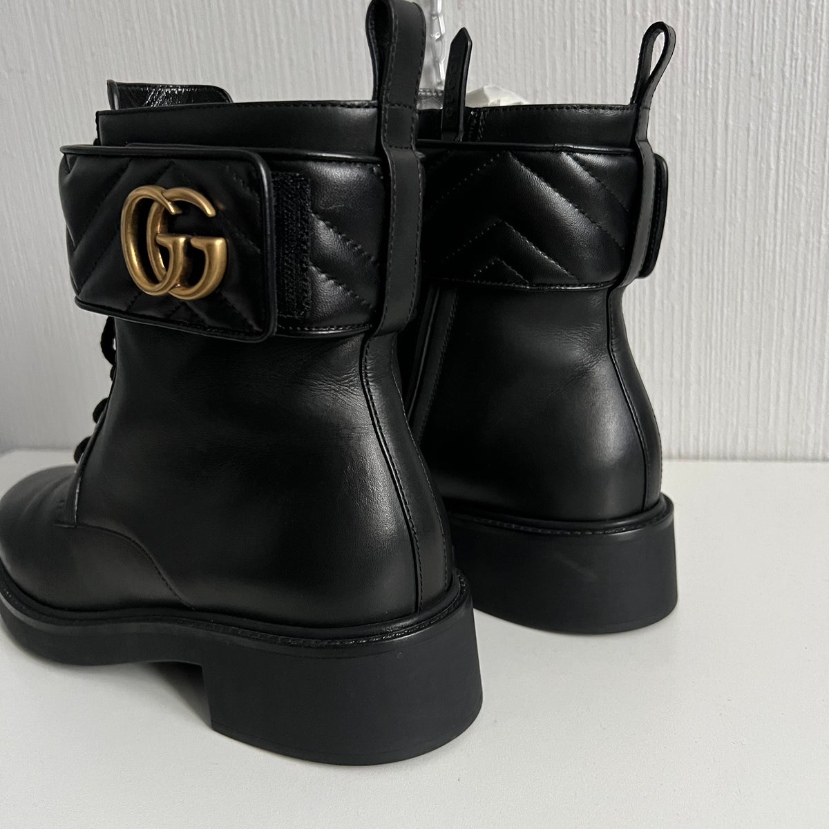Gucci Marmont Double G Black Womens Ankle Boots — product photo