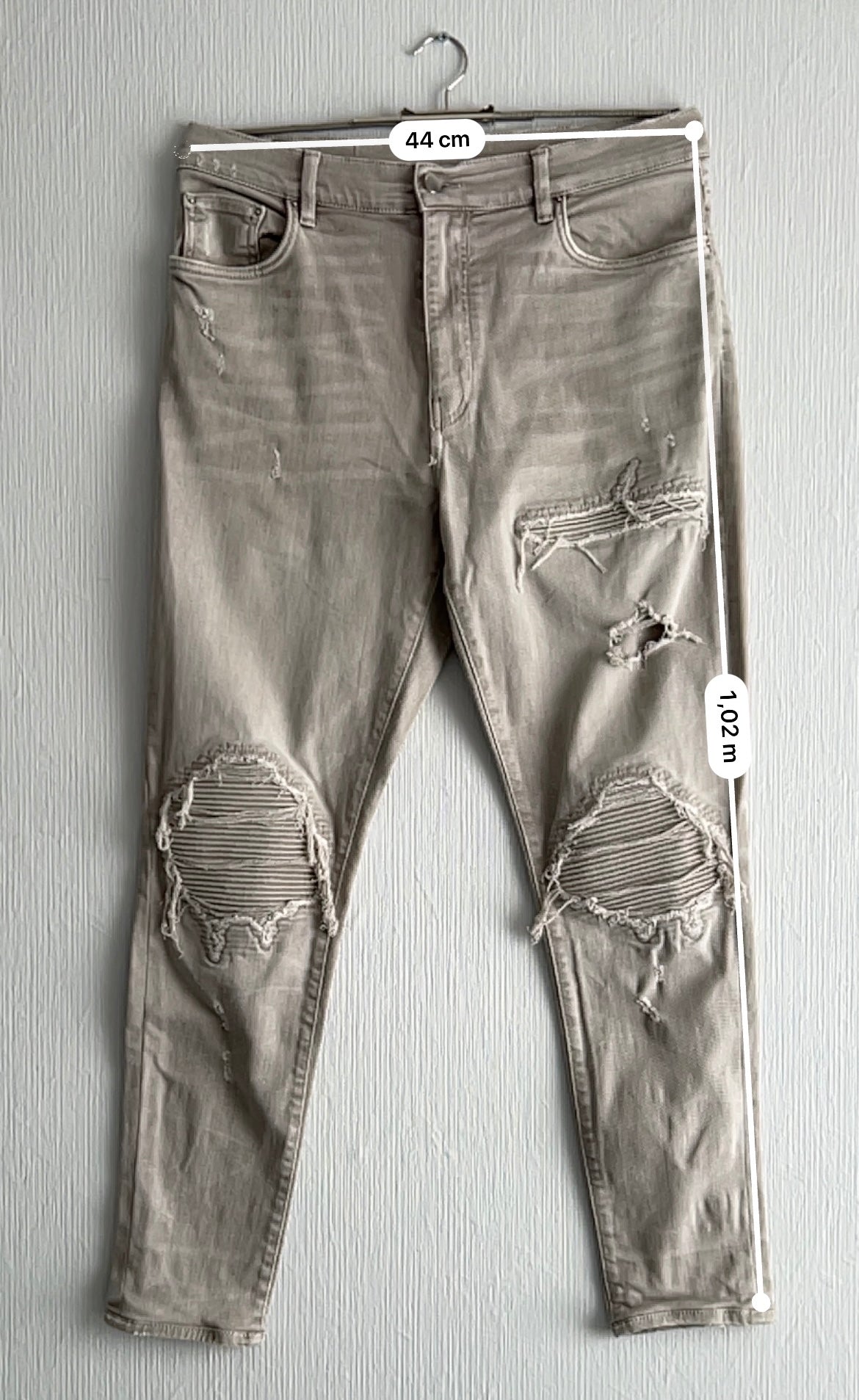 Amiri Mx-1 Grey Skinny Jeans