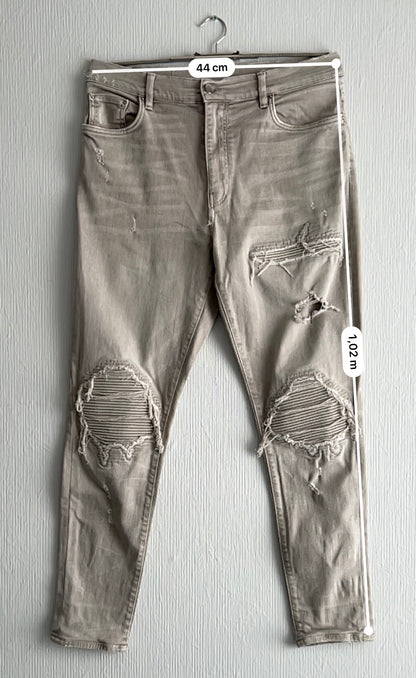 Amiri Mx-1 Grey Skinny Jeans