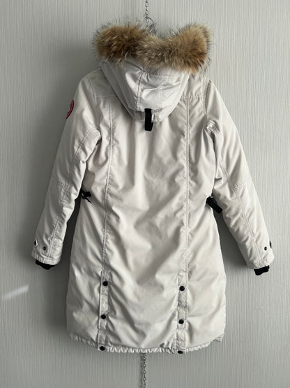 Canada Goose Ladies Kensington Parka Jacket in White