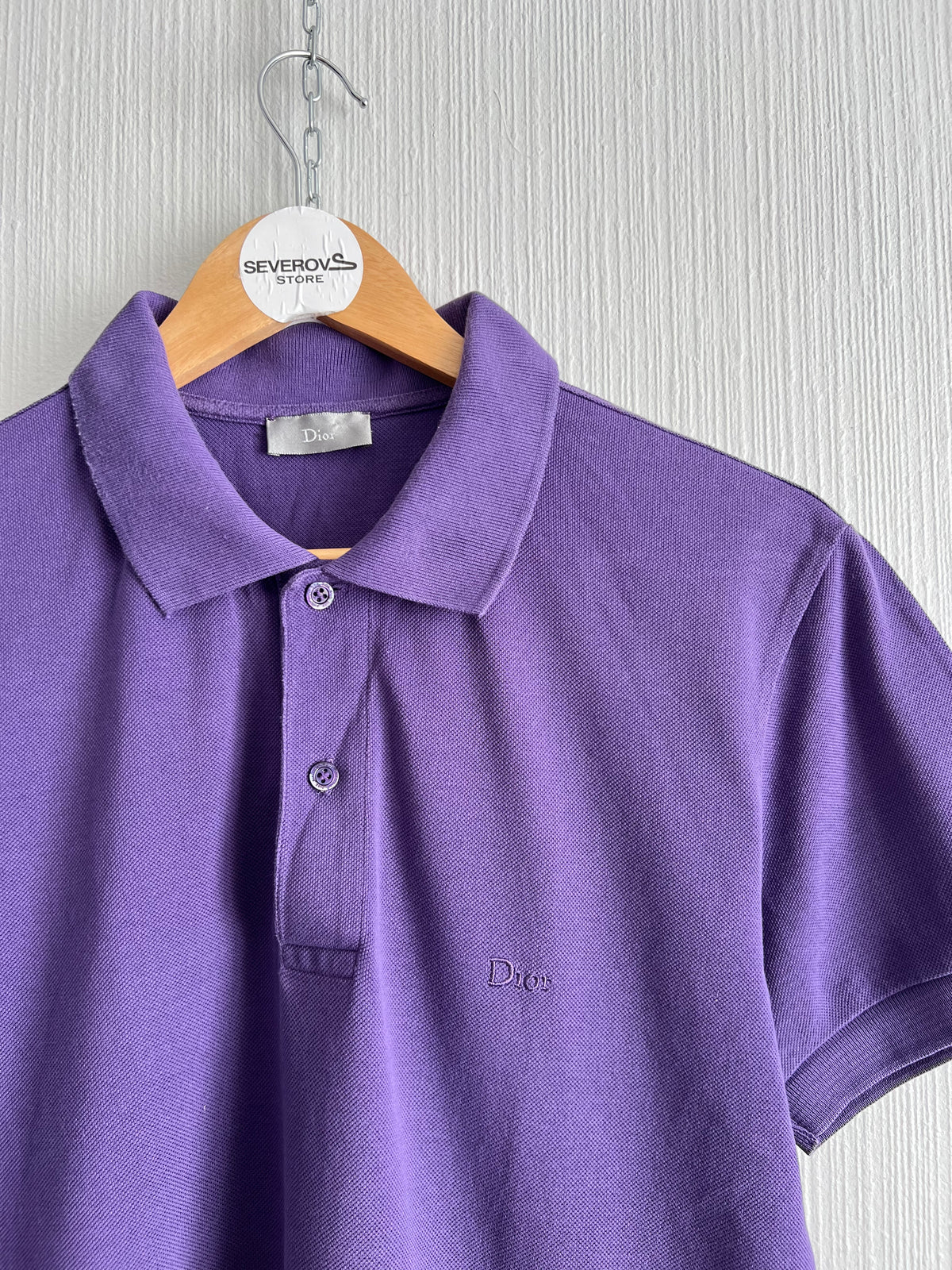Dior Purple Cotton Mens Polo Shirt