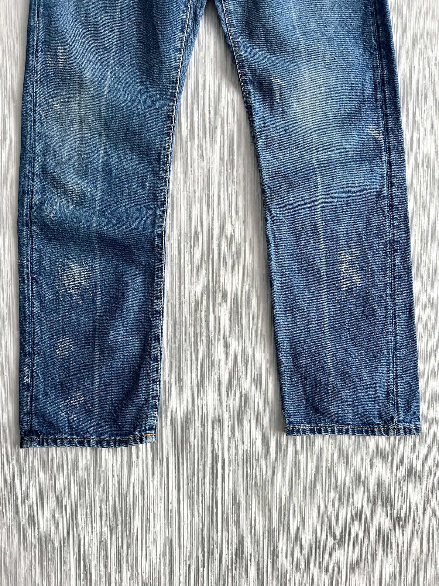 Acne Studios 1997 Blue Crease Denim Pants