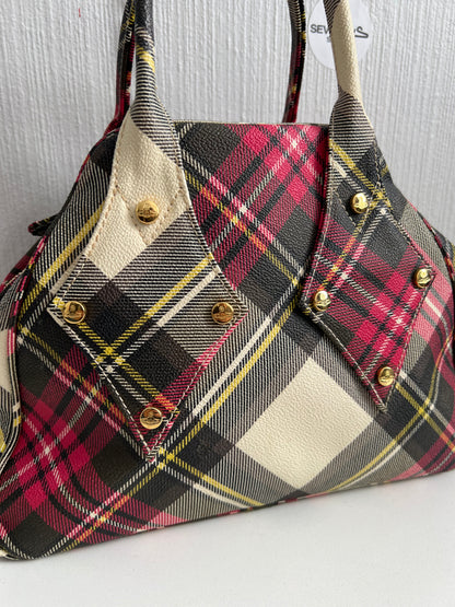 Vivienne Westwood Tartan Yasmine Derby Bowler Bag