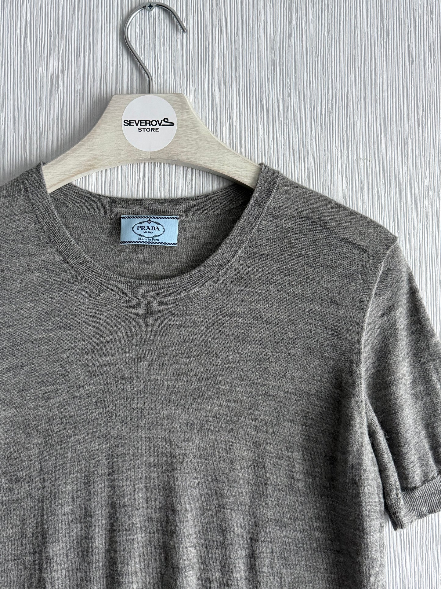 Prada Short-sleeved Knitted Jumper