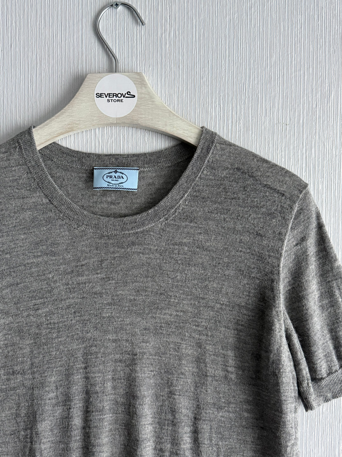 Prada Short-sleeved Knitted Jumper