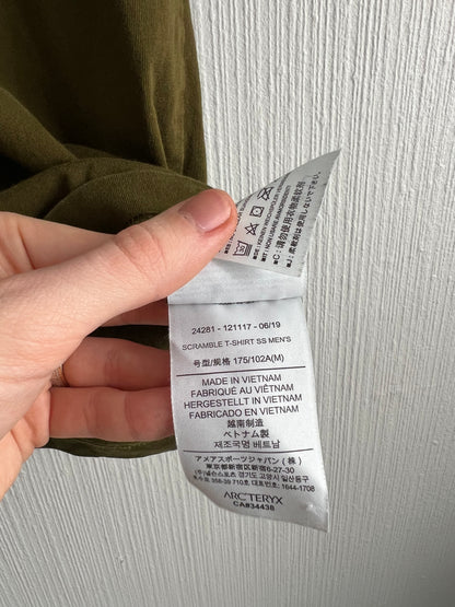 Arcteryx Scramble Mens Khaki Cotton T-shirt