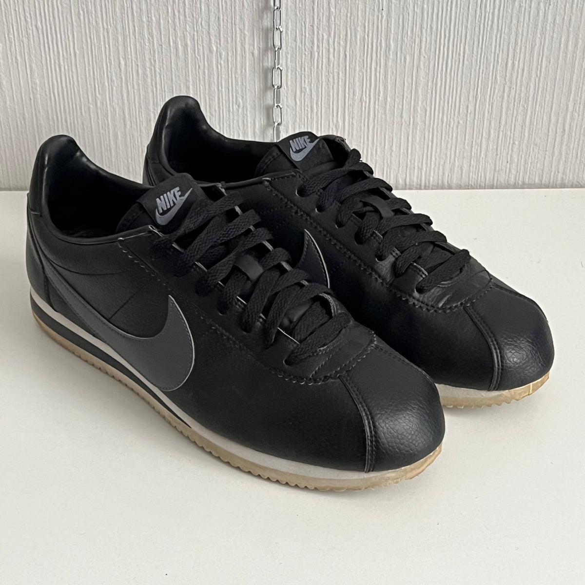 Nike Cortez In Black Leather