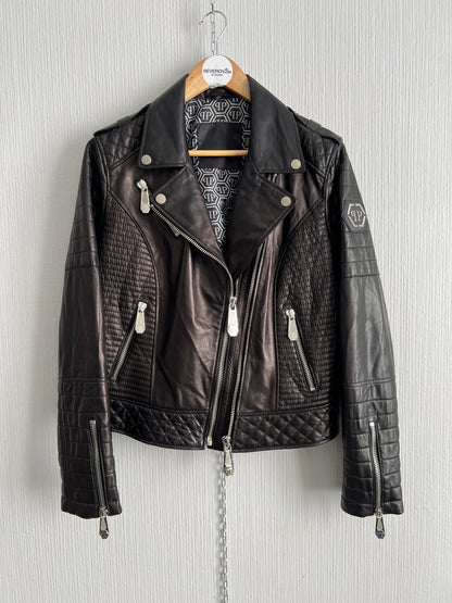 Philipp Plain Women’s Leather Biker Jacket
