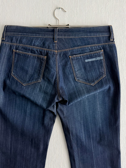 Prada 2000's Bootcut Indigo Denim Jeans