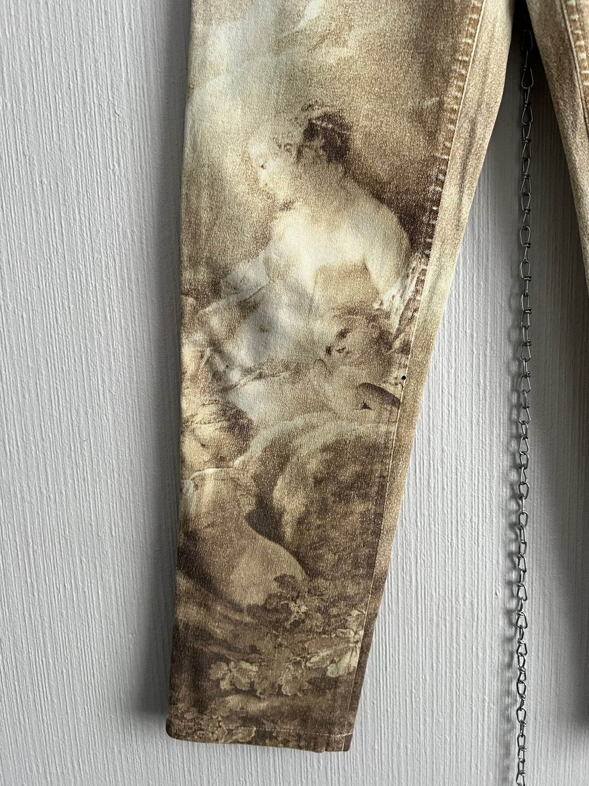 Roberto Cavalli AW1995 Medieval Art Renaissance Print Pants