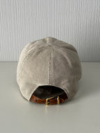 Miu Miu Canvas Baseball Cap Neutral Beige Hat