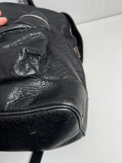 Balenciaga Black Leather Backpack