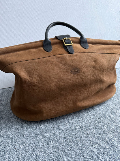 Longchamp Camel Suede Leather Bag