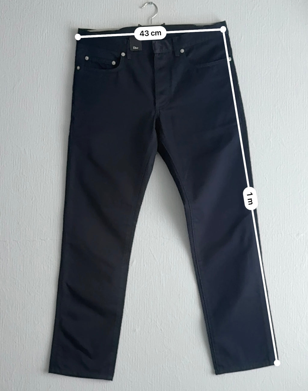 Dior Homme Trousers in navy cotton