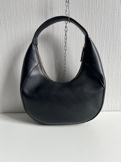 Stella McCartney Perforated Logo Boho Bag Black