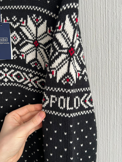 Polo Ralph Lauren Snowflake Cotton Cashmere Blend Knit Mens Sweater